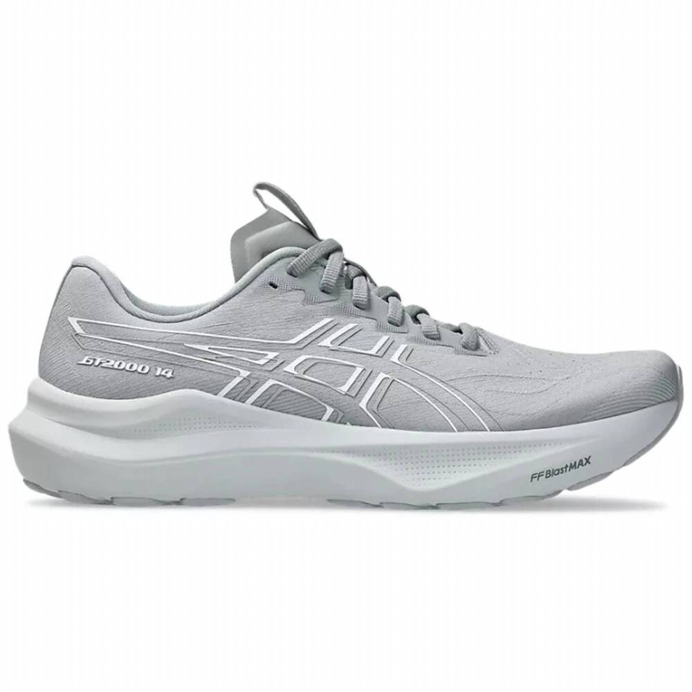 NEW ASICS men's gt-2000 14 sneaker in gravel/white